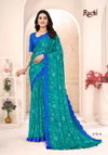 Savera Vol 12 By Ruchi Chiffon Saree Attached With Border Wholesale Clothing Suppliers In India